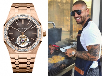 El Audemars Piguet Royal Oak Tourbillon que Maluma no se saca ni para hacer un asado