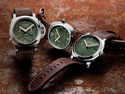 Panerai lanzó la espectacular línea Green Dial Limited Edition