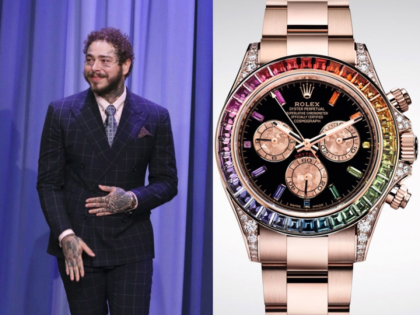 El impresionante Rolex de Post Malone