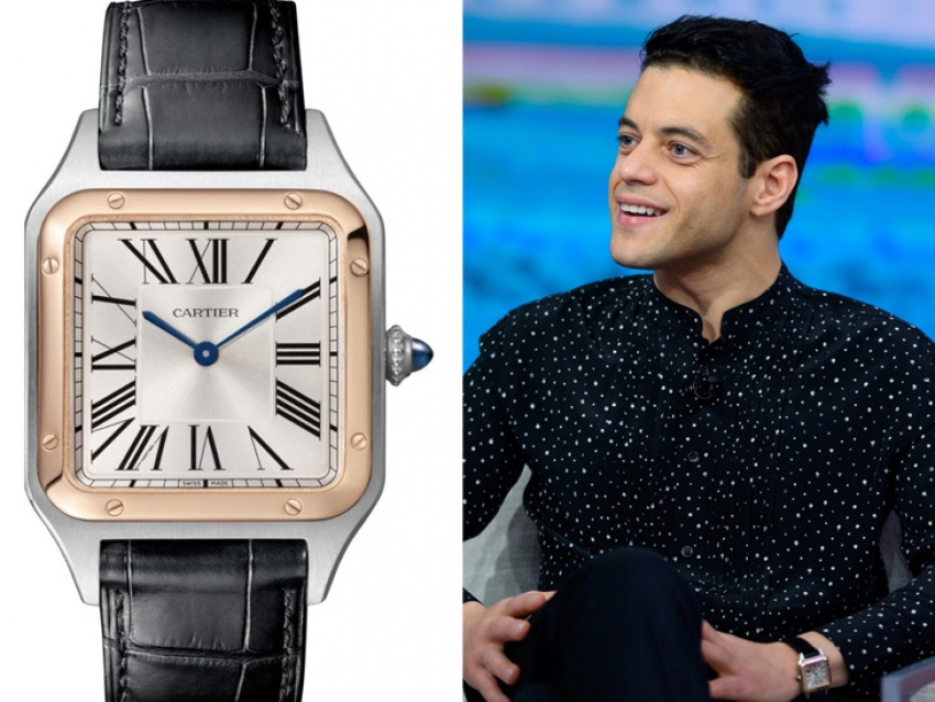 Rami Malek se luce en la TV con un lujoso Cartier Santos Dumont