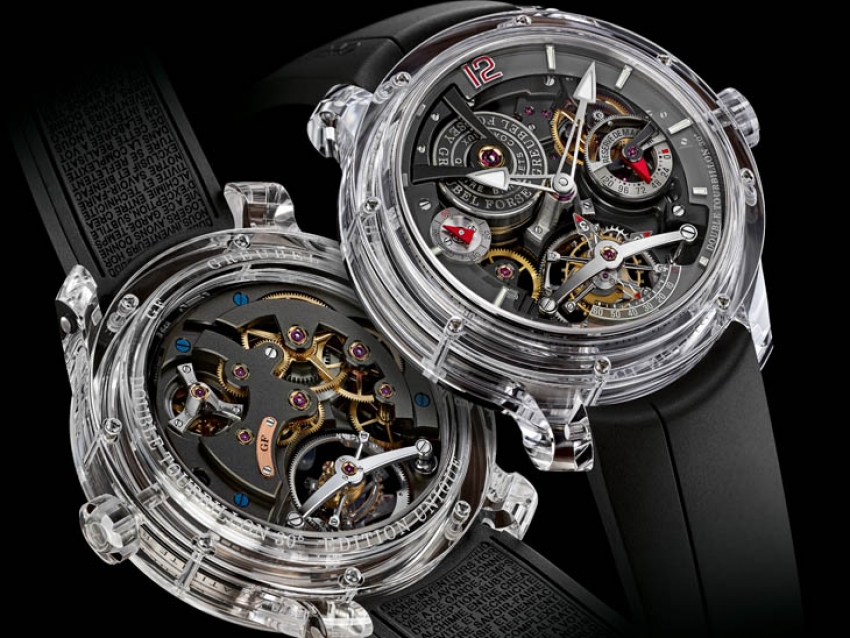 Greubel Forsey asombra con el Double Tourbillon 30° Technique Sapphire