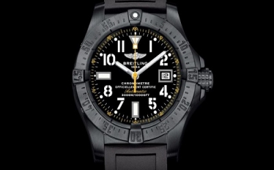 Breitling Avenger Seawolf Blacksteel code yellow